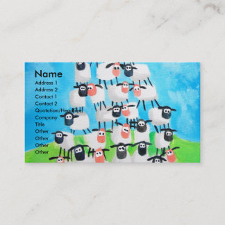 Pile of sheep business card