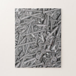 Pile of Silver Coloured Drywall Screws Jigsaw Puzzle