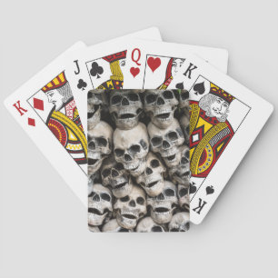 Pile Of Skulls Playing Cards