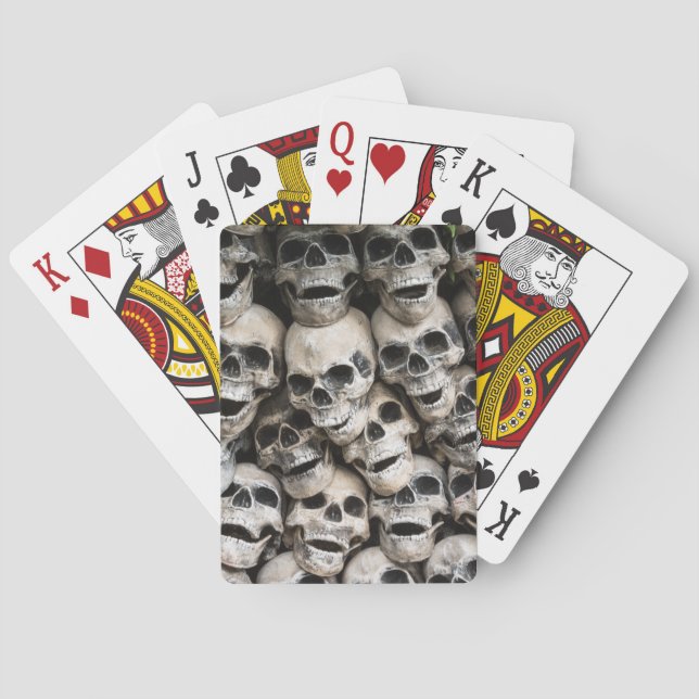 Pile Of Skulls Playing Cards (Back)