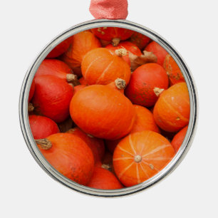 Pile of small pumpkins, Germany Metal Ornament