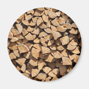 Pile Of Wood Magnet