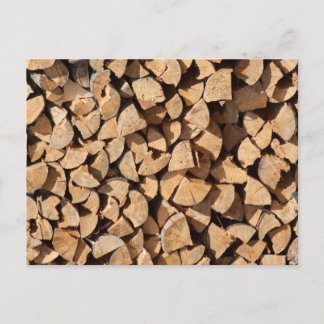 Pile Of Wood Postcard