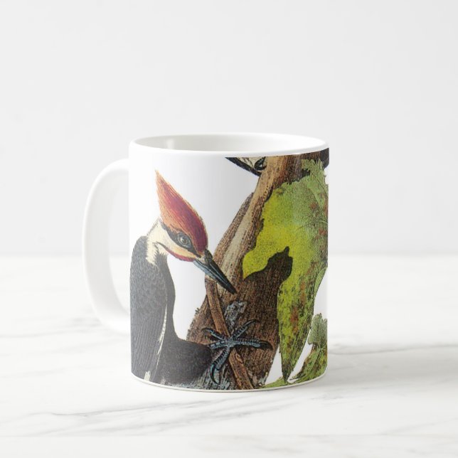Pileated Woodpecker by Audubon Coffee Mug (Front Left)