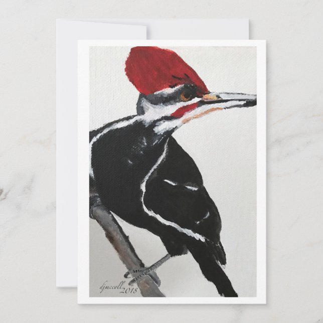 Pileated Woodpecker Invitation (Front)