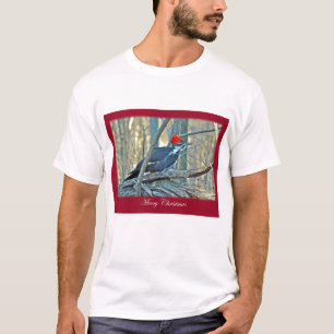 Pileated Woodpecker Merry Christmas Items T-Shirt