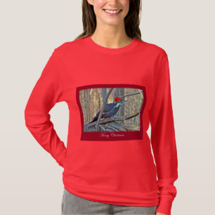 Pileated Woodpecker Merry Christmas Items T-Shirt