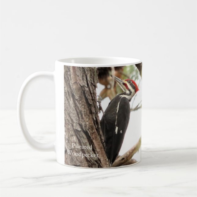 Pileated Woodpecker Mug by BirdingCollectibles (Left)