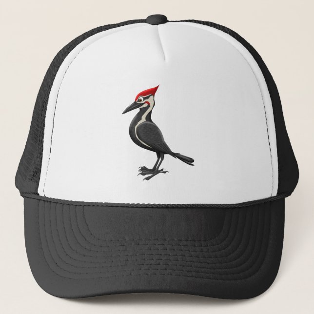Pileated woodpecker trucker hat (Front)
