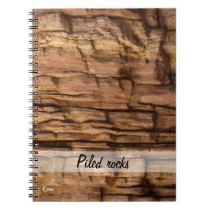piled rocks notebook