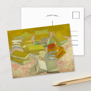 Piles of French Novels   Vincent van Gogh Postcard