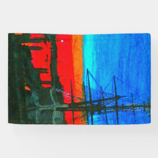 Pilgrim at dawn Dana point harbour painting Banner