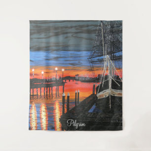 Pilgrim at dawn Dana point harbour  Tapestry