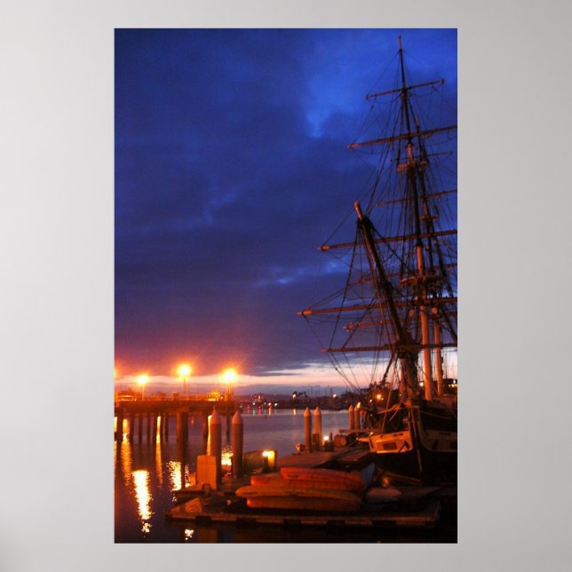 Pilgrim at dawn Dana point photo Poster (Front)