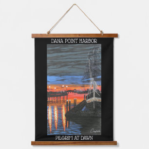 Pilgrim at dawn hanging tapestry