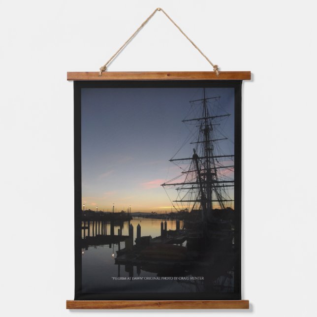 Pilgrim at dawn hanging tapestry (Front)