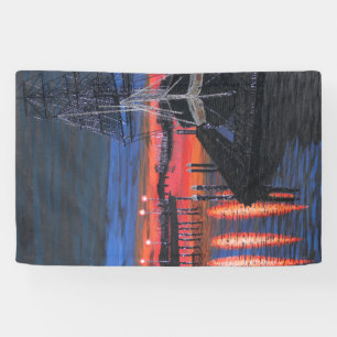 Pilgrim at dawn painting banner