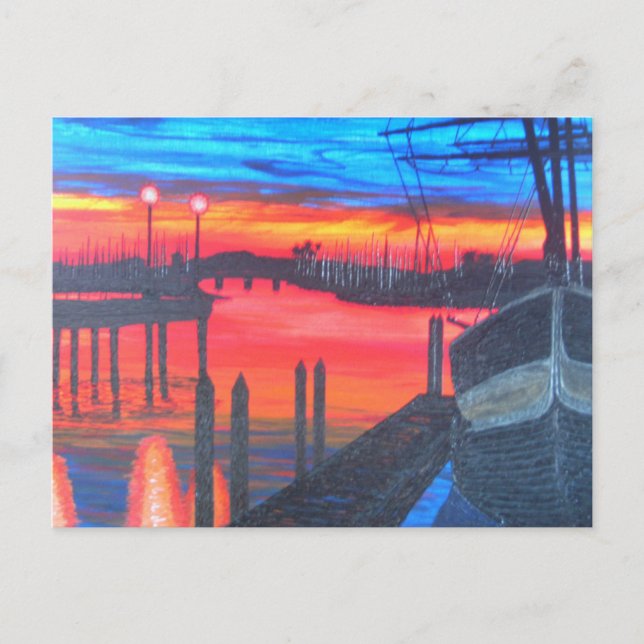 Pilgrim at dawn postcard (Front)