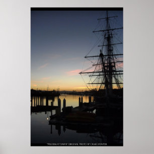 Pilgrim at dawn poster