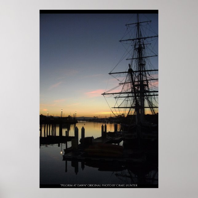 Pilgrim at dawn poster (Front)