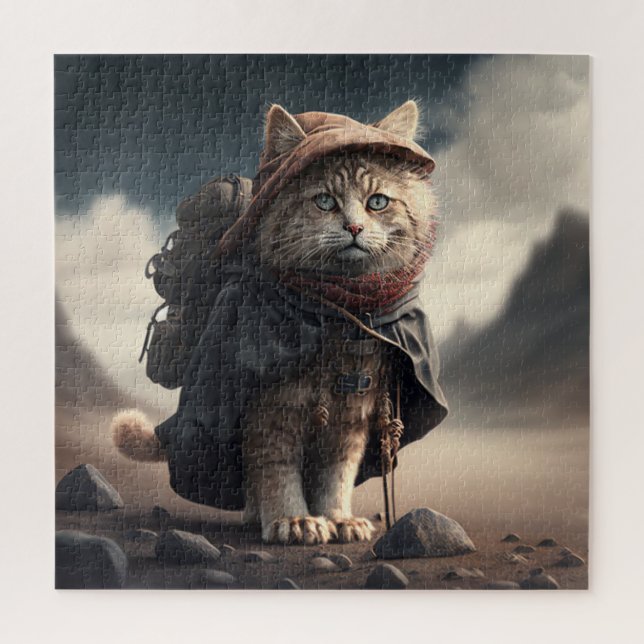 Pilgrim cat.  jigsaw puzzle (Vertical)