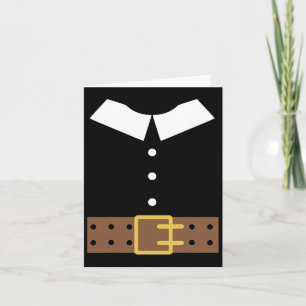 Pilgrim Costume Halloween Funny Thanksgiving Boys Card