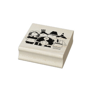 Pilgrim Family Rubber Stamp