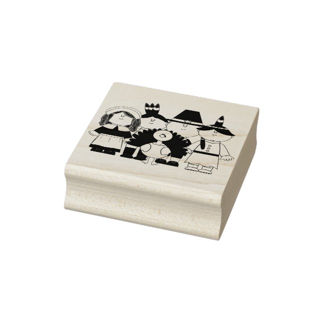 Pilgrim Family Rubber Stamp (Stamp)