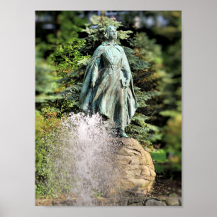 Pilgrim Maiden, Brewster Gardens, Plymouth print
