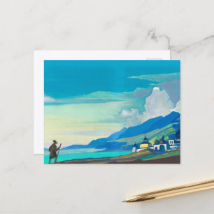Pilgrim of the Radiant City by Nicholas Roerich Holiday Postcard