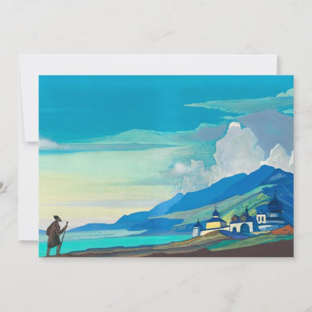 Pilgrim of the Radiant City by Nicholas Roerich Invitation (Front)