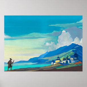 Pilgrim of the Radiant City by Nicholas Roerich Poster