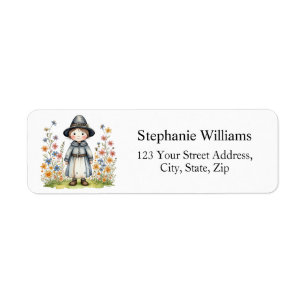 Pilgrim Return Address Label