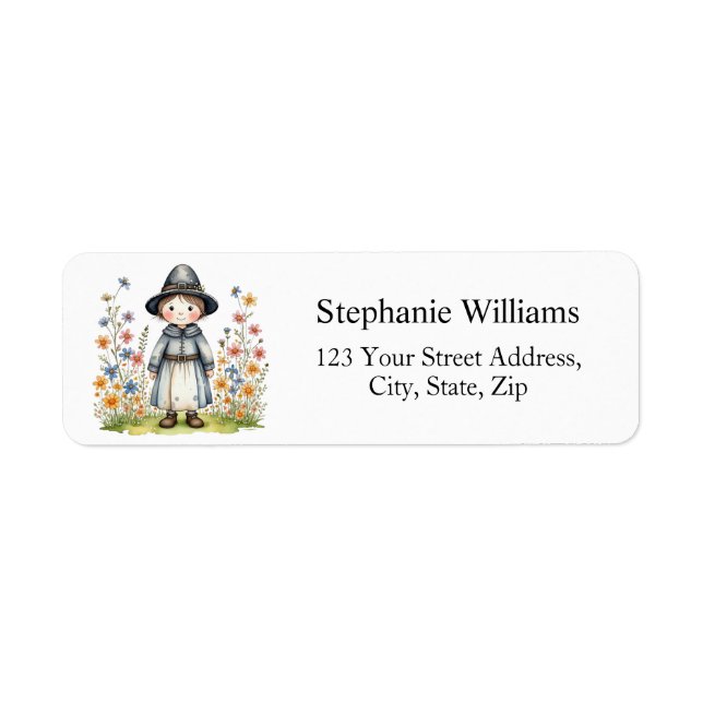Pilgrim Return Address Label (Front)