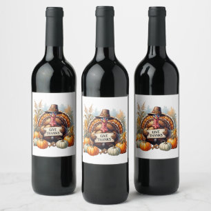 Pilgrim Spirit & Pumpkin Joy Wine Label