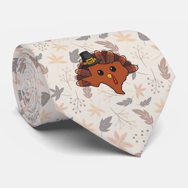 Pilgrim Texas Turkey Fall Pattern Tie (Rolled)