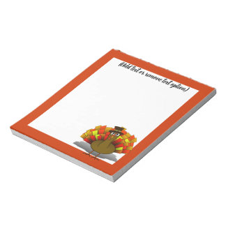 Pilgrim Turkey Thanksgiving Notepad