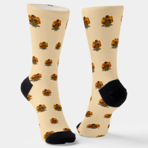 Pilgrim Turkey Thanksgiving Socks