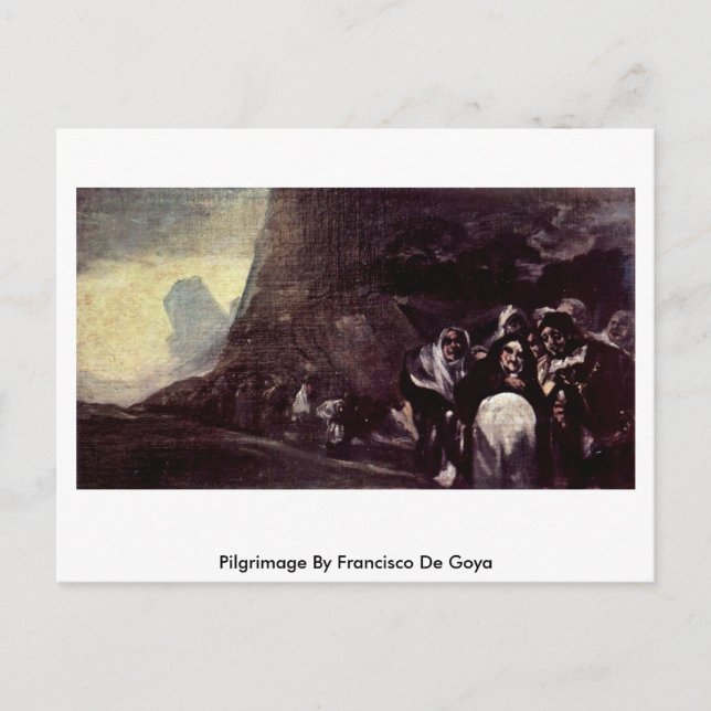Pilgrimage By Francisco De Goya Postcard (Front)