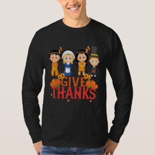 Pilgrims And Natives American Indian Thanksgiving T-Shirt