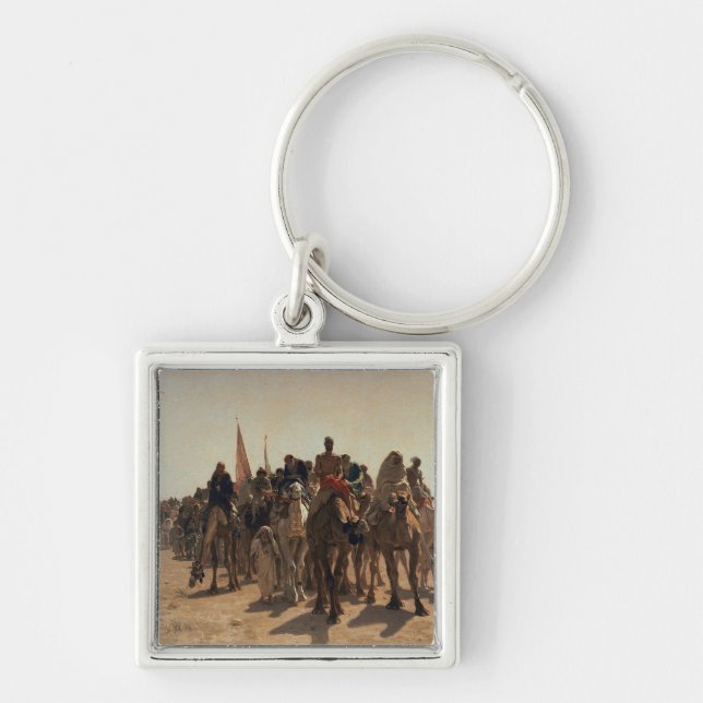 Pilgrims Going to Mecca, 1861 Key Ring (Front)