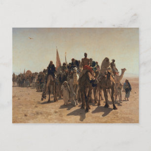 Pilgrims Going to Mecca, 1861 Postcard