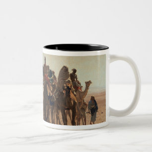 Pilgrims Going to Mecca, 1861 Two-Tone Coffee Mug