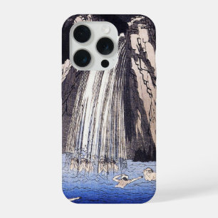 Pilgrims in the waterfall by Utagawa Kuniyoshi iPhone 15 Pro Case