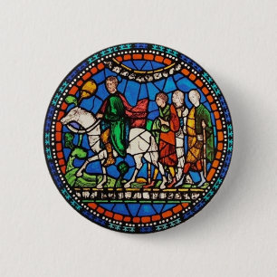 Pilgrims or Canterbury 6 Cm Round Badge