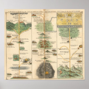 Pilgrim's Progress Map Chart