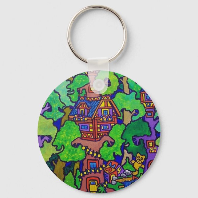 Piliero Magic Treehouse Key Ring (Front)