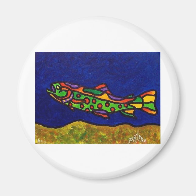 Piliero Trout Magnet (Front)