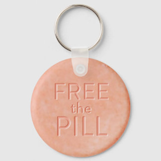 Pill Button Keychain