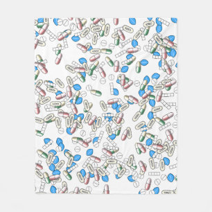 Pill Sprinkles Pattern Fleece Blanket